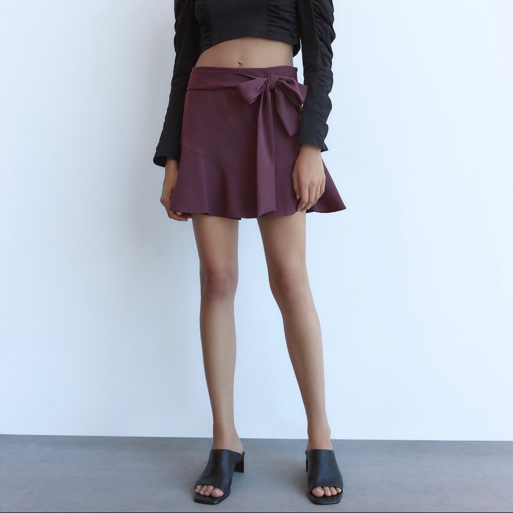 Purple Zara Mini Skirt Small